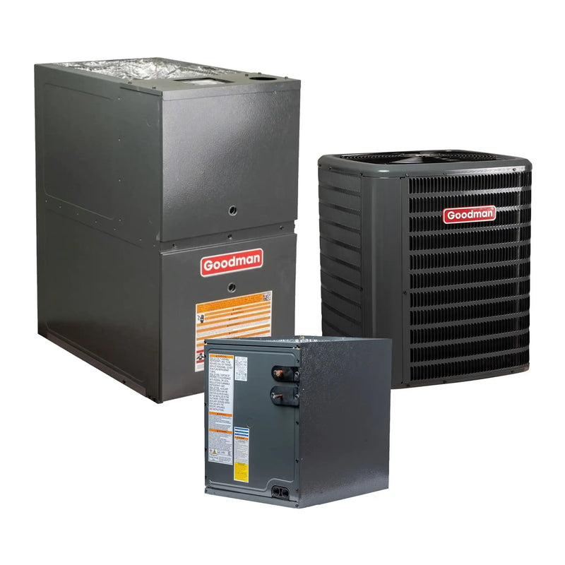 Goodman 2 Ton 14.5 SEER2 AC Gas Furnace System Ultra-Low NOx Vertical