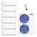 MRCOOL 48K BTU 21.8 SEER2 Wall Mounted Mini Split System DIY 5th Gen 6-Zone 6+6+9+9+12+12