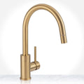 Miseno Mia 1.75 GPM Single Handle Pull-Down Kitchen Faucet Champagne Gold