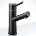 Miseno Single Handle Monoblock Bathroom Sink Faucet Flat Black MNO102LFB
