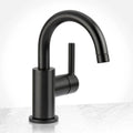 Miseno Mia Single Handle Monoblock Bathroom Sink Faucet Flat Black