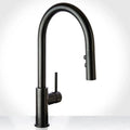 Miseno Single Handle Pull-Down Kitchen Faucet Flat Black MNO191LFB