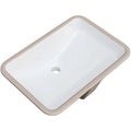 Miseno 21 1/16" x 14 9/16" Vitreous China Undermount Bathroom Sink White