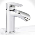 Miseno Single Handle Monoblock Bathroom Sink Faucet Polished Chrome