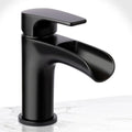 Miseno 1.2 GPM Monoblock Bathroom Sink Faucet Flat Black MNO5882LFB