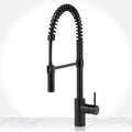 Miseno Mia 1.8 GPM Single Handle Pull-Down Kitchen Faucet Flat Black