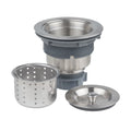 Miseno 4 1/2" Stainless Steel Basket Strainer with Removable Colander