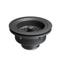 PROFLO 4.38" Brass Basket Strainer In Matte Black Fits 3.5" Drains