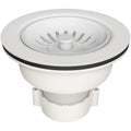PROFLO 4.38" Plastic Basket Strainer In White 1 Year Warranty