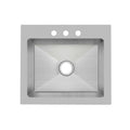 PROFLO Sault 25" X 22" Stainless Steel Single Basin Kitchen PFDM1B252293
