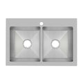 PROFLO Sault 33" X 22" Stainless Steel Double Basin Kitchen PFDM2B332291