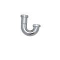 PROFLO 1-1/2" Brass J Trap In Polished Chrome 20 Ga Gauge PFJBB201