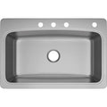 PROFLO Bealeton 32.9375" X 22.0625" Stainless Steel Single PFSR1B332284