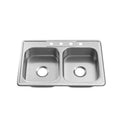 PROFLO Bealeton 32.9375" X 21.9375" Stainless Steel Double PFSR3322654A