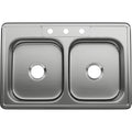 PROFLO Bealeton 33" X 22" Stainless Steel Double Basin Kitchen PFSR332283A