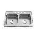 PROFLO Bealeton 33" X 22" Stainless Steel Double Basin Kitchen PFSR332284A