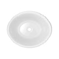 Proflo 17.625" Oval Vitreous China Drop-In Bathroom Sink in White