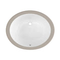 Proflo 19.5" Oval Vitreous China Undermount Bathroom Sink in White