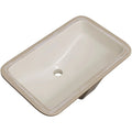 Proflo 21" Vitreous China Undermount Bathroom Sink with Overflow in Biscuit