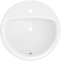 Proflo Rockaway 19" Round Vitreous China Bathroom Sink Single Hole in White