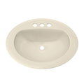 Proflo 20.5" Vitreous China Drop-In Bathroom Sink Centerset with Overflow