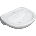 Proflo Lisbon Valley 24" Vitreous China Pedestal Bathroom Sink Single Hole