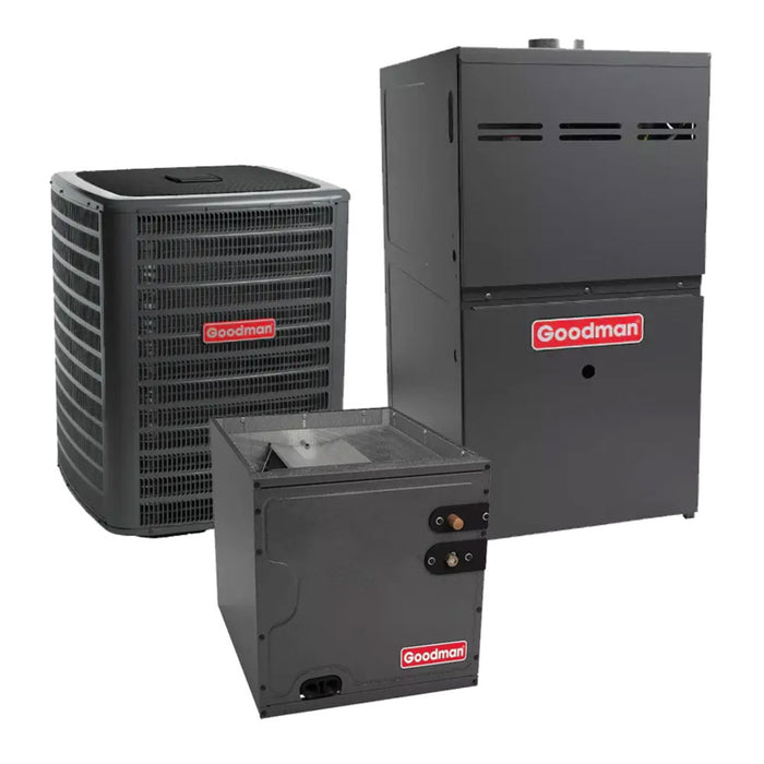 Goodman 2.5 Ton R32 Multi Family AC & Furnace 15.2 SEER2 80% 80K BTU LowNox