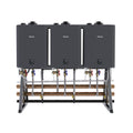 Rinnai Commercial Rack System With Five Tankless Water Heater Freestanding