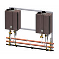 Rinnai Commercial Rack Inline Wall Mounted 2 Unit Tankless Water Heaters
