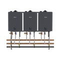 Rinnai Commercial Rack System With 3 Unit Tankless Water Heater Wall Mount