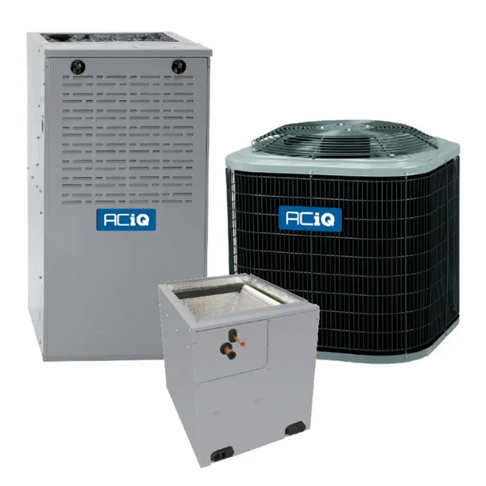 ACiQ 1.5 Ton Gas Furnace and Air Conditioner System 13.4 SEER2 80% AFUE 45000 BTU Upflow/Downflow V-Coil