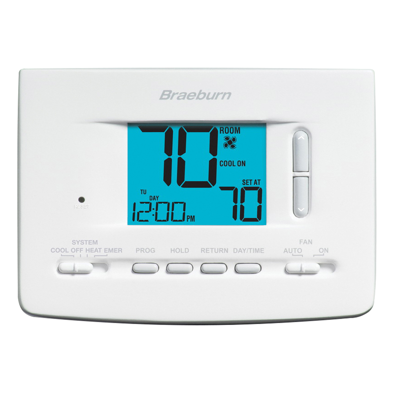 Braeburn Thermostat 2220NC Universal Programmable 2 Heat / 1 Cool