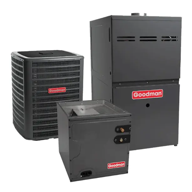 Goodman 2 Ton AC and Furnace System 14.3 SEER2 80% AFUE 60,000 BTU Vertical