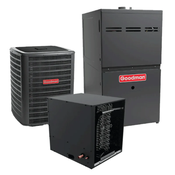 Goodman 4 Ton AC Gas Furnace System Two-Stage 17.2 SEER2 80% AFUE 80000 BTU