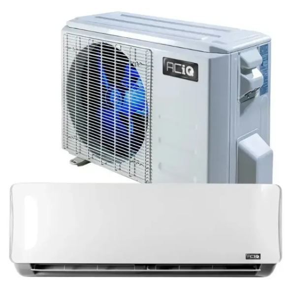 ACiQ Mini Split System ACIQ-09Z-HP115B 9000 BTU 19 SEER2 Single Zone Wall Mounted With WiFi 115V