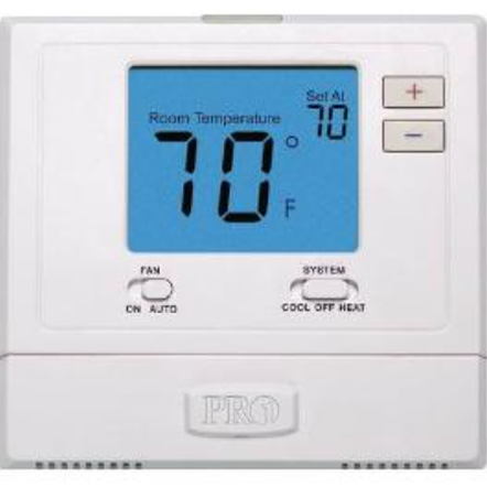 Thermostat Non-Programmable T701 1H/1C 4" Blue Display Pro1