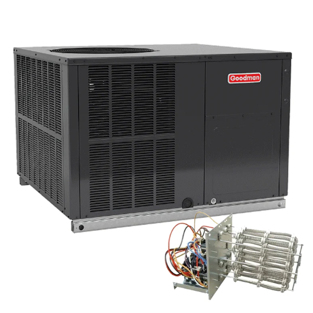 Goodman 2 Ton Packaged Heat Pump 13.4 SEER2 Downflow/Horizontal w/ 5kW Heat