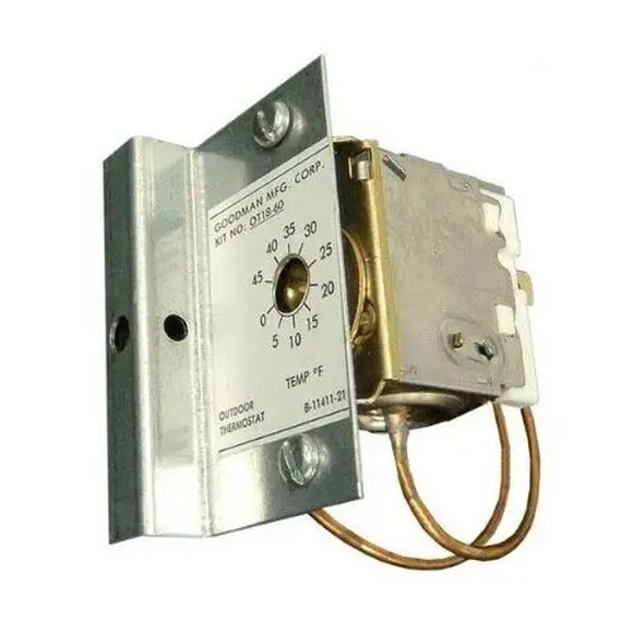 Goodman Outdoor Heat Pump Thermostat OTDFPKG-01 for Dual Fuel Packaged Units with Housing