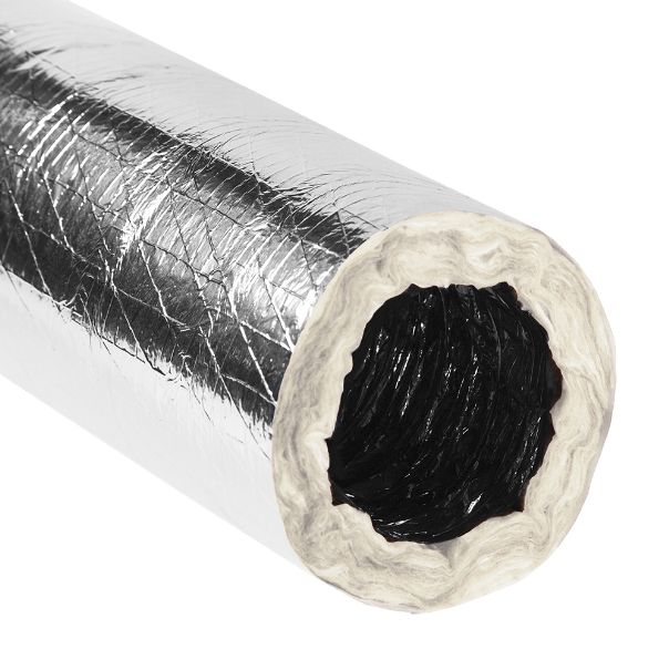 Quietflex R6 Insulated Silver Flex Duct Series 80