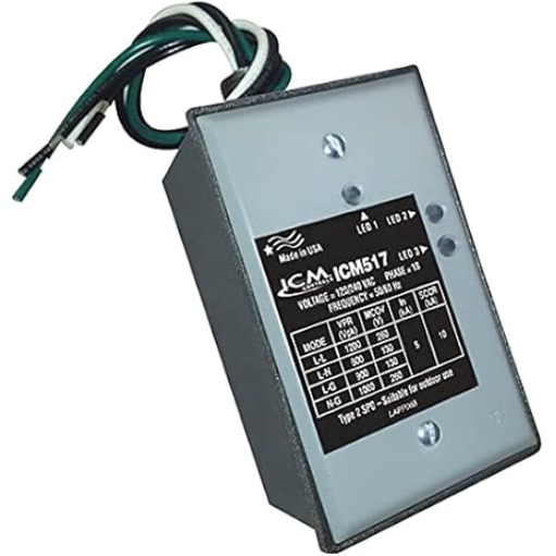 Surge Protector ICM517 Dual Voltage 120/240V Single Phase 100 kA