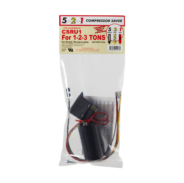 Compressor Saver CSR-U-1 1 to 3 Tonnage Hard Start Kit