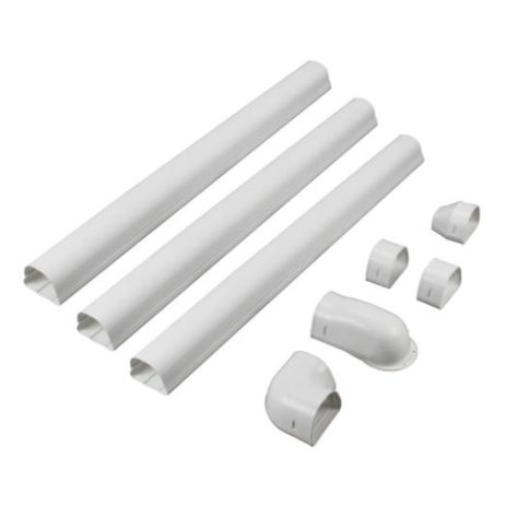 Mini Split Line Set Cover Guard 84105 Wall Duct Kit 4.5 in x 12 ft