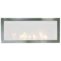 Sierra Flame Stainless Steel Surround With Safety Barrier for Newcomb Fireplace