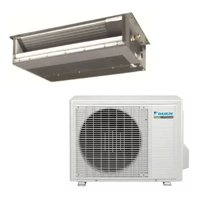 Daikin 9,000 BTU Mini Split Concealed Duct and Heat Pump System FDXS09LVJU 15.1 SEER Single Zone LV Series