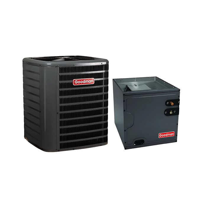 Goodman 1.5 Ton 14.3 SEER2 Air Conditioner System 14" Cabinet Vertical R32