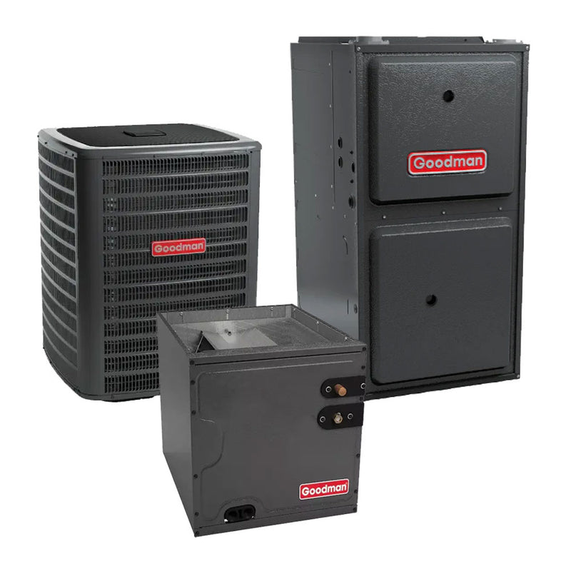 Goodman 2.5 Ton R32 Multi Family AC Furnace 14.5 SEER2 96% 80K BTU Vertical