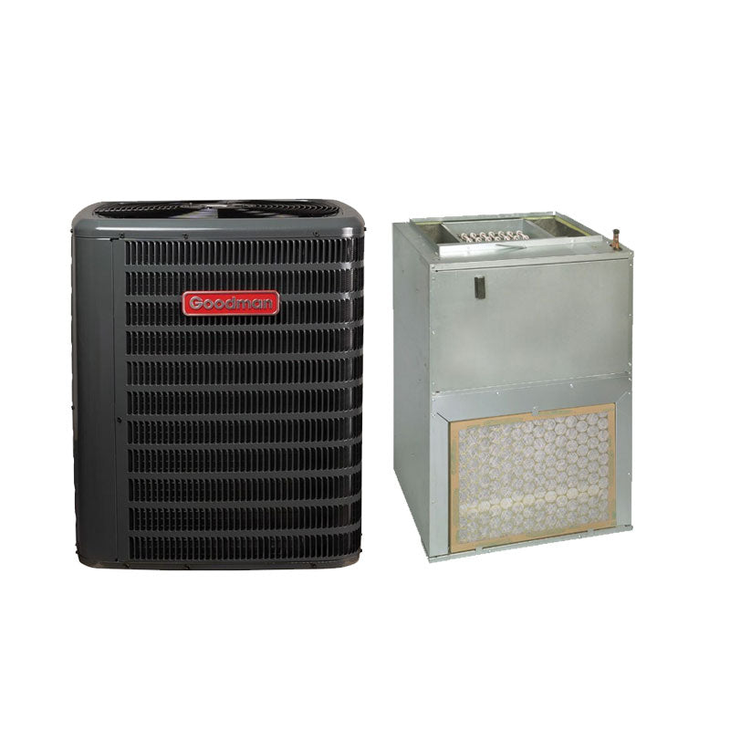 Goodman 2 Ton AC & Air Handler System 14.5 SEER2 Wall Mounted 10KW Heat R32