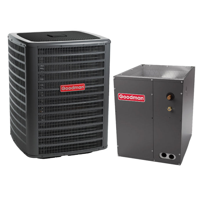 Goodman 5 Ton AC and Coil System 14.3 SEER2 Vertical Coil 24.5" Cabinet