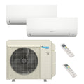 Daikin 24,000 BTU 21 SEER2 Mini Split Heat Pump System Dual Zone 9 + 12 R32