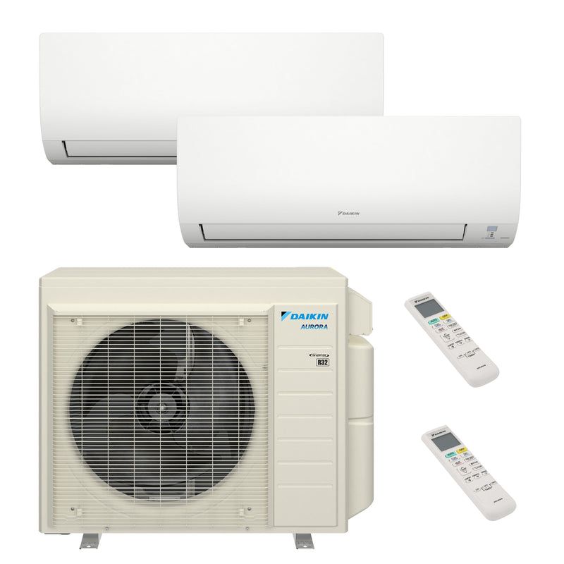 Daikin 18,000 BTU 21 SEER2 Mini Split Heat Pump System Wall Mount Dual Zone
